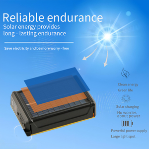 Cao lumen ngoài trời panel năng lượng mặt trời có thể sạc lại đèn pha người lớn <span class=keywords><strong>Led</strong></span> Đèn Pha Đèn pin đầu đèn mạnh mẽ <span class=keywords><strong>Led</strong></span> Đèn Pha - Product Image 4
