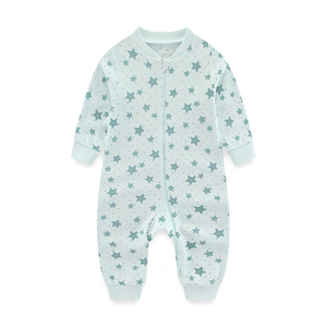 Custom Printed Baby Kid Children Footless Zipper Cotton Fabric Jumpsuit Pajamas Romper Sleepwear <strong>Onesie</strong> - Product Image 5
