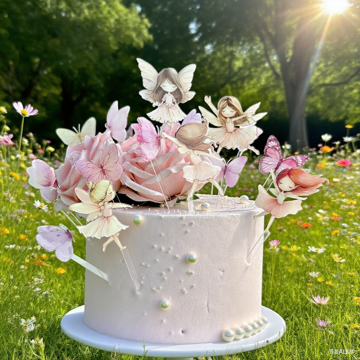Decorazioni per Torta a Forma di Farfalla, Cake Topper Buon Compleanno 3D per Torta, Cupcake Toppers per Feste di Compleanno, Matrimonio e Natale, Ideali per Ragazze e Bambini (Rosa e Viola