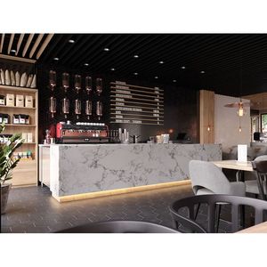 ที่ไม่ซ้ำกันไม้ Dunkin โดนัทตู้โชว์เบเกอรี่เคาน์เตอร์เครปตู้ขาย - Product Image 4