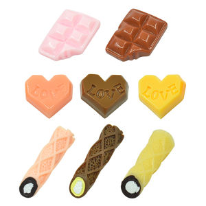 Cabujón de Resina de Chocolate Dulce con Reverso Plano para Joyería DIY, Fabricación de Pendientes, Pulseras, Colgantes y Decoración de Fundas de Teléfono - Product Image 6