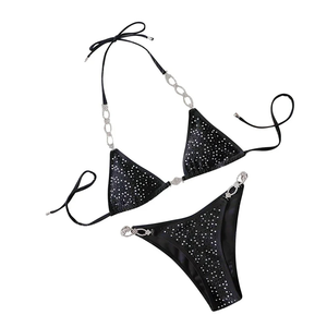 Costumi da bagno personalizzati di tendenza: Bikini <span class=keywords><strong>sexy</strong></span> da donna con cristalli, <span class=keywords><strong>abbigliamento</strong></span> da spiaggia alla moda, novità 2026 - Product Image 2