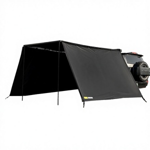 Tela Oxford 420D Impermeable y Cortavientos, Negra, de 2500x2000mm, <span class=keywords><strong>para</strong></span> Tiendas de Campaña <span class=keywords><strong>Laterales</strong></span> de Coche Todoterreno, de Una Habitación y Cuatro Estaciones - Product Image 3