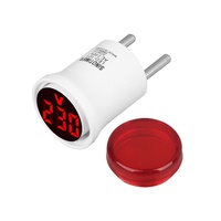 Voltmeter Tampilan Digital LED AC230V Steker UE Baru dengan Lampu/Lampu Pilot-Alat Listrik C396