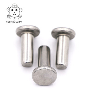 Đinh Tán Cứng Đầu Phẳng/Đầu Chảo Bằng Thép Không Gỉ Din 7338a 2-16Mm - Product Image 3