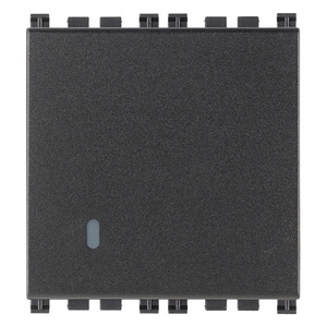 Interruttore a Muro Invertito 1P 16AX 2M Grigio 5.1x4.3x5.3cm - Product Image 1
