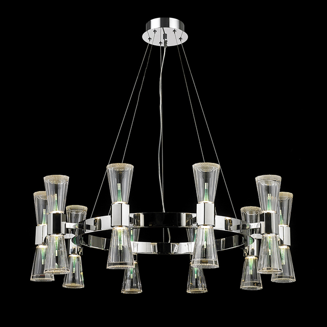 Nordic Modern Indoor Chandelier. Creative Minimalist Electronic Chandelier. Led Living Room and Dining Room Ceiling Lighting