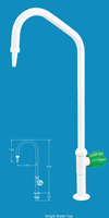 Robinet d'eau simple à col de cygne en laiton durable de haute qualité, style contemporain, pour évier de laboratoire, d'école et d'atelier Furui