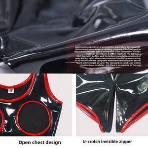Costume da Bagno Intero Sexy in Latex Sottile, Bikini con Petto Scoperto, Lingerie Aderente a Specchio, Intimo Sexy da Donna - Product Image 3