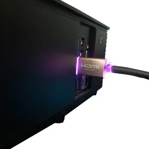 उच्च गति 4K 3D HDMI केबल 1m 1.5m अप करने के लिए प्रकाश का नेतृत्व किया 5m 18Gbps HDMI केबल PS4 के लिए ईथरनेट के साथ HDMI 4K प्रकाश केबल का नेतृत्व किया