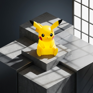 pokemon Pikaed LED Touch Control Warm White <b>Mood</b> <b>Light</b> 120x155mm Korean USB Battery Kids Bathroom Night <b>Light</b> Bulk Distributor - Product Image 1