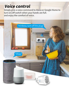 MVAVA venta al por mayor 16a 20a Smart Home energía eléctrica wi-fi EU estándar EU enchufe inteligente con monitoreo de energía - Product Image 6