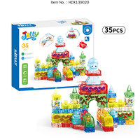 Blocs de construction sensoriels souples à presser et étirer DIY, blocs de construction souples en TPE, ensemble de construction pour enfants