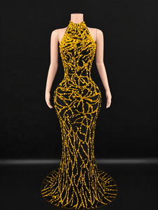 <span class=keywords><strong>Abito</strong></span> da donna estivo senza schienale slim fit 2026, stile europeo americano, per cena di gala, feste di compleanno - Product Image 1