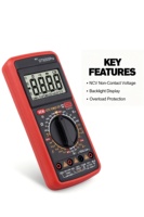 DT9205pro 2000-counting Pengukur Tegangan 4-Digit Presisi Tinggi, Pengukur Arus, Pengukur Kapasitansi, Pengukur Resistansi, Multimeter Multifungsi untuk