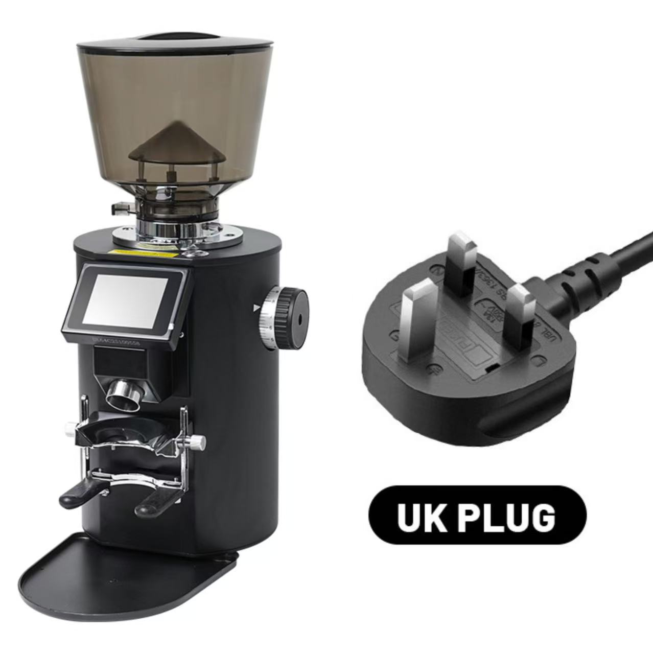 Black UK plug