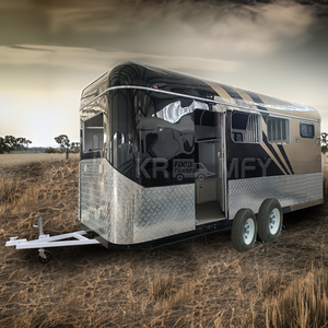 Remolque Móvil de Transporte de Caballos Estándar Australiano para 2 Caballos, con Carga en Ángulo Especial, Remolque Eficiente para Transporte de Caballos - Product Image 2