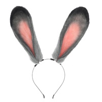 Bandeau d'oreille de lapin en peluche réaliste Judy Hopps Cosplay Con Party Animal Hair Accessoire