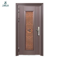 Portes de sécurité en acier inoxydable sur mesure pour villas haut de gamme et appartements modernes, portes d'entrée commerciales antivol