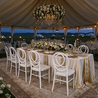 Chaise empilable blanche en PP Phoenix pour mariage