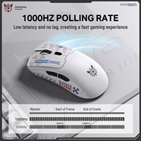 Souris de jeu en gros ONIKUMA DM01, légère, ergonomique, faible latence, haute résolution, autocollants personnalisés DIY, souris sans fil