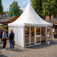 Tente de réception extérieure blanche de qualité supérieure avec structure en aluminium imperméable pour mariage et événements, à vendre