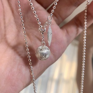 สร้อยคอพู่ประดับลูกปัดเงินแท้ S925 หลายชั้น ดีไซน์เฉพาะตัว ประกายระยิบระยับ - Product Image 2