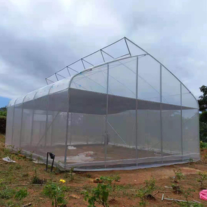 Serre tunnel agricole en plastique à simple portée, économique, à dents de scie - Product Image 1