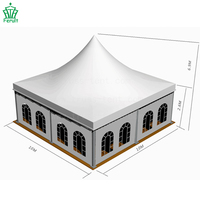Carpa de Boda de Lujo Personalizada, Impermeable, de Aluminio y PVC, para 100 Personas