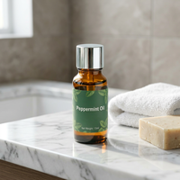 Huile Essentielle d'Aromathérapie de Menthe Poivrée Pure (Mentha Piperita) Distillée Fraîchement, Naturelle et de Qualité Supérieure en Gros