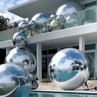 Ballon gonflable géant miroir de qualité commerciale en PVC robuste pour scène de DJ de boîte de nuit