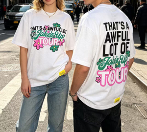 En stock: Camisetas Oversize para Hombre con Estampado Escaneable, Estilo Americano Minimalista, Moderno, Holgado e Informal, con la frase 'THAT'S A AWFUL LOT OF COUPH SYRUP' - Product Image 3