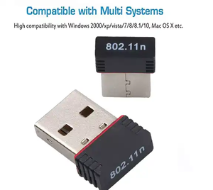 USB <span class=keywords><strong>Wifi</strong></span> <span class=keywords><strong>Adapter</strong></span> Card Receiver Transmitter 150Mbps bên ngoài tín hiệu không dây cho máy tính xách tay rtl8188 Card mạng không dây trong kho - Product Image 4