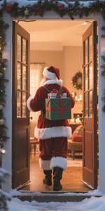 Custom Logo Hang Brief Banners Vrolijk Kerst Garagedeur Banner Cover Voor Feest Decoraties - Product Image 6