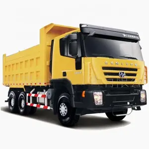 China HY Genlyon 420HP 8x4 heavy camion tipper automobile dump truck for sale