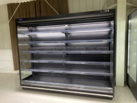 Réfrigérateur ouvert multi-étages pour supermarché, vitrine réfrigérée ouverte pour produits laitiers et boissons