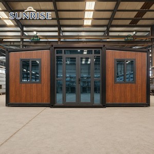 SUNRISE Modern Design Customized Expandable Flat Pack Container House 20ft 40ft <b>Portable</b> Modular Folding Prefab Solar Shop - Product Image 1
