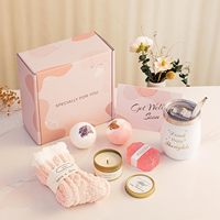 Coffret cadeau promotionnel pour femmes, coffret cadeau pour la Saint-Valentin, coffret de soins personnels, gobelet en acier inoxydable, coffret spa de luxe