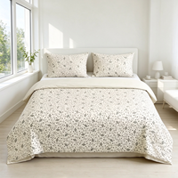 Parure de lit en polyester à imprimé géométrique, housse de couette en microfibre, motif abstrait minimaliste, pour la maison, l'hôtel, vente en gros