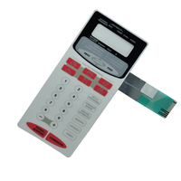 Profesional OEM diseño personalizado Flexible impermeable interruptor de membrana de alta calidad teclas matriz en relieve botones teclado numérico