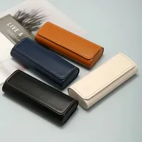 Étui à lunettes en cuir PU de haute qualité avec logo personnalisé LMA, design de marque, vente en gros, idéal comme cadeau, boîte à lunettes