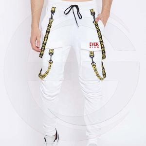 Pantalones de Jogging con bolsillos y cremallera para hombre, diseño moderno y duradero - Product Image 1