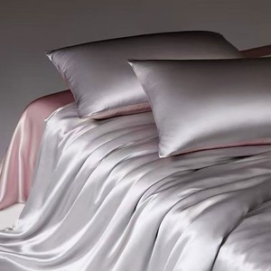 Taie d'<span class=keywords><strong>oreiller</strong></span> en satin de soie de luxe personnalisée, couleur unie, fermeture à enveloppe, pour la maison et l'hôtel - Product Image 1