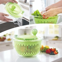 Essoreuse à salade multifonctionnelle grande capacité pour légumes, fruits et laitues avec trancheuse à 5 lames