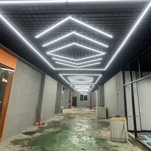Luz de trabajo comercial 42W Lámpara de panal de aluminio Iluminación para garaje Luz LED hexagonal para taller Gimnasio