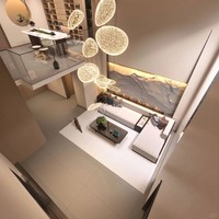 Lustre en verre personnalisé ANNO, nouveau design, long et moderne