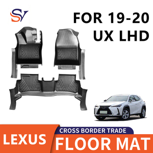 Benke LHD Juego Completo de 3 Piezas de Alfombrillas Antideslizantes de TPE para el Suelo del Automóvil, para <span class=keywords><strong>Lexus</strong></span> <span class=keywords><strong>UX</strong></span> 2019-2020 - Product Image 1