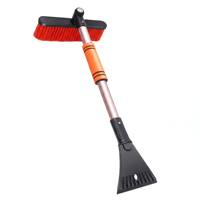 Brosse à neige pour voiture YIYE, extensible, détachable, grattoir à glace, poignée en mousse plastique, tête de brosse pivotante à 360°, 52-67 cm, pour camion, SUV, véhicules