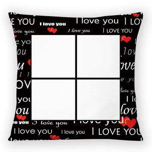 <span class=keywords><strong>Federa</strong></span> per <span class=keywords><strong>cuscino</strong></span> amante vuota a sublimazione da 16 pollici a 4 pannelli con <span class=keywords><strong>stampa</strong></span> I LOVE YOU - Product Image 3