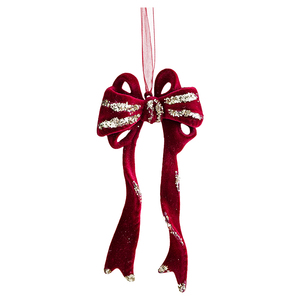 <b>Christmas</b> Wine Red <b>Flocking</b> Flash Elk Bow Pendant Diy Dragonfly Three-dimensional Star Wreath <b>Christmas</b> <b>Tree</b> Ornaments - Product Image 6